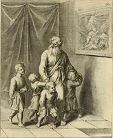 Picture 71 of 107 from Quinti Horatij Flacci Emblemata : imaginibus in aes incisis, notis[que] illustrata (1612), leaf 144