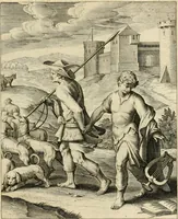 An illustration from Quinti Horatij Flacci Emblemata : imaginibus in aes incisis, notis[que] illustrata (1612)