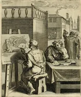 An illustration from Quinti Horatij Flacci Emblemata : imaginibus in aes incisis, notis[que] illustrata (1612)
