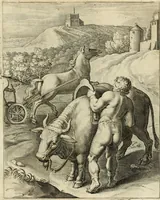Picture 75 of 107 from Quinti Horatij Flacci Emblemata : imaginibus in aes incisis, notis[que] illustrata (1612), leaf 152