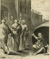 An illustration from Quinti Horatij Flacci Emblemata : imaginibus in aes incisis, notis[que] illustrata (1612)
