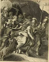 An illustration from Quinti Horatij Flacci Emblemata : imaginibus in aes incisis, notis[que] illustrata (1612)