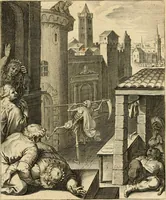 An illustration from Quinti Horatij Flacci Emblemata : imaginibus in aes incisis, notis[que] illustrata (1612)