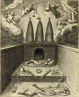 An illustration from Quinti Horatij Flacci Emblemata : imaginibus in aes incisis, notis[que] illustrata (1612)