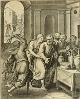Picture 13 of 107 from Quinti Horatij Flacci Emblemata : imaginibus in aes incisis, notis[que] illustrata (1612), leaf 30
