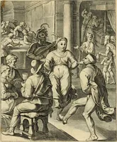An illustration from Quinti Horatij Flacci Emblemata : imaginibus in aes incisis, notis[que] illustrata (1612)