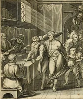 An illustration from Quinti Horatij Flacci Emblemata : imaginibus in aes incisis, notis[que] illustrata (1612)