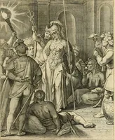 Picture 25 of 107 from Quinti Horatij Flacci Emblemata : imaginibus in aes incisis, notis[que] illustrata (1612), leaf 54