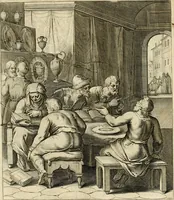 An illustration from Quinti Horatij Flacci Emblemata : imaginibus in aes incisis, notis[que] illustrata (1612)