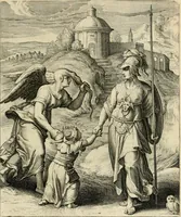 Picture 33 of 107 from Quinti Horatij Flacci Emblemata : imaginibus in aes incisis, notis[que] illustrata (1612), leaf 70