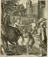 An illustration from Quinti Horatij Flacci Emblemata : imaginibus in aes incisis, notis[que] illustrata (1612)