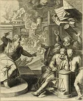 An illustration from Quinti Horatij Flacci Emblemata : imaginibus in aes incisis, notis[que] illustrata (1612)