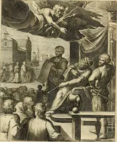 An illustration from Quinti Horatij Flacci Emblemata : imaginibus in aes incisis, notis[que] illustrata (1612)