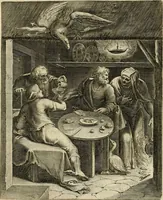 An illustration from Quinti Horatij Flacci Emblemata : imaginibus in aes incisis, notis[que] illustrata (1612)