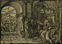 An illustration from Qvadrins historiqves de la Bible (1558)