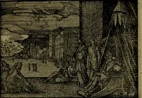 An illustration from Qvadrins historiqves de la Bible (1558)
