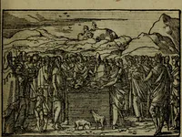 An illustration from Qvadrins historiqves de la Bible (1558)