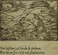 An illustration from Qvadrins historiqves de la Bible (1558)