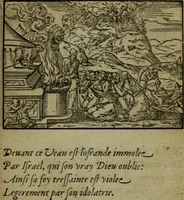An illustration from Qvadrins historiqves de la Bible (1558)