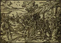 An illustration from Qvadrins historiqves de la Bible (1558)
