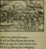 An illustration from Qvadrins historiqves de la Bible (1558)