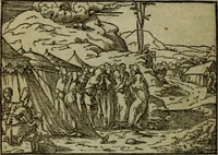 An illustration from Qvadrins historiqves de la Bible (1558)