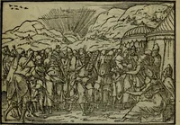 An illustration from Qvadrins historiqves de la Bible (1558)