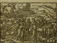 An illustration from Qvadrins historiqves de la Bible (1558)