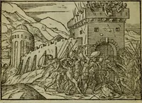 An illustration from Qvadrins historiqves de la Bible (1558)