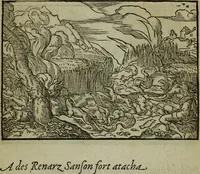 An illustration from Qvadrins historiqves de la Bible (1558)