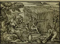 An illustration from Qvadrins historiqves de la Bible (1558)