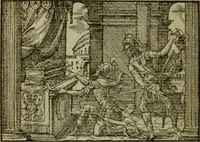 An illustration from Qvadrins historiqves de la Bible (1558)