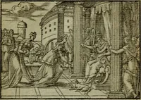 An illustration from Qvadrins historiqves de la Bible (1558)