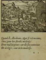 An illustration from Qvadrins historiqves de la Bible (1558)