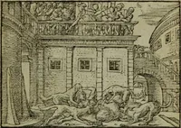 An illustration from Qvadrins historiqves de la Bible (1558)