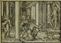 An illustration from Qvadrins historiqves de la Bible (1558)