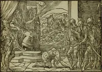 An illustration from Qvadrins historiqves de la Bible (1558)