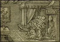 An illustration from Qvadrins historiqves de la Bible (1558)