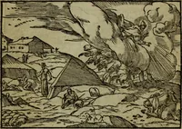 An illustration from Qvadrins historiqves de la Bible (1558)