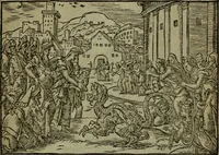 An illustration from Qvadrins historiqves de la Bible (1558)