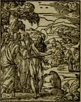 An illustration from Qvadrins historiqves de la Bible (1558)