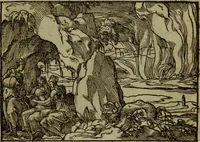 An illustration from Qvadrins historiqves de la Bible (1558)