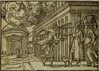 An illustration from Qvadrins historiqves de la Bible (1558)