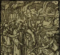An illustration from Qvadrins historiqves de la Bible (1558)