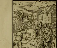 An illustration from Qvadrins historiqves de la Bible (1558)