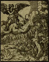 An illustration from Qvadrins historiqves de la Bible (1558)