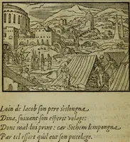 An illustration from Qvadrins historiqves de la Bible (1558)