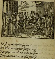 An illustration from Qvadrins historiqves de la Bible (1558)