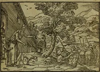 An illustration from Qvadrins historiqves de la Bible (1558)