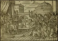 An illustration from Qvadrins historiqves de la Bible (1558)